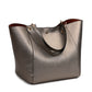 Women's Fashionable Large Capacity Magnetic Snap Shoulder Bags