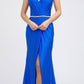 Juliet 233 Long Dress with Strappy-Back and Train