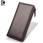 Men's First Layer Cowhide Vintage Business Zipper Multiple Handbags