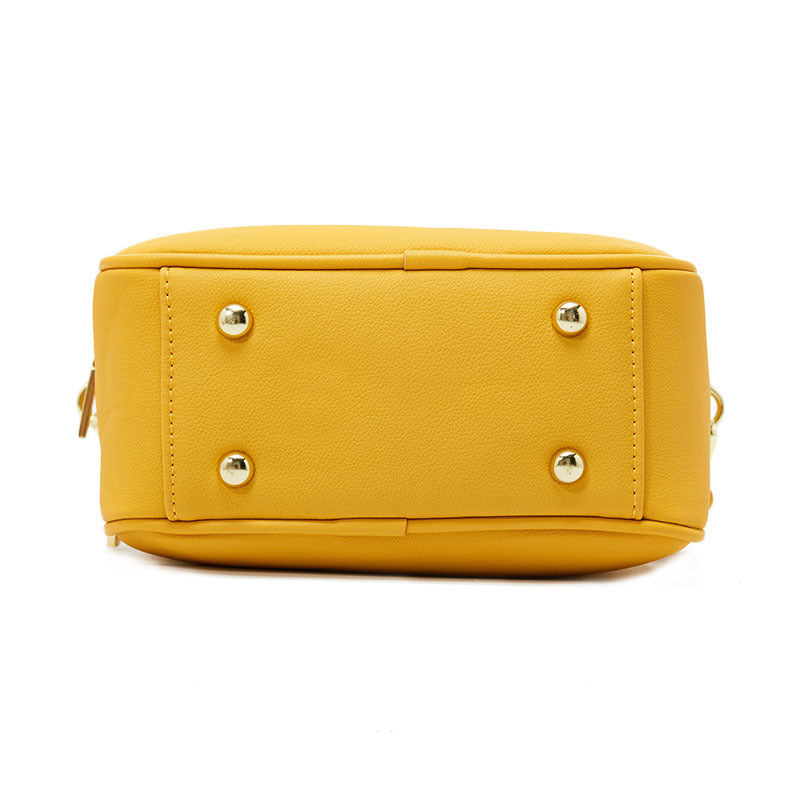 Women's Large Capacity Double Zipper Design Sense Crossbody Bags