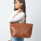 The Kim Tote Bag- Cocoa Brown