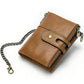 Men's Vintage 2 Fold First Layer Cowhide Coin Purses