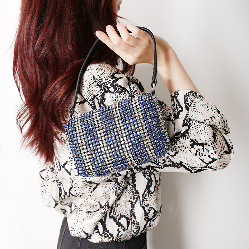 Women's Alexander Wang Rhinestone Diamond Studded Hand Full Handbags