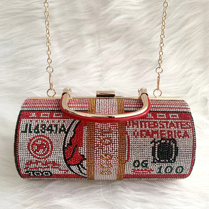 Dress One Clutch Fashion Dollar Hand Evening Bags