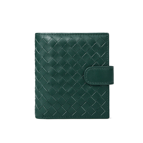 Women's & Men's & Leather Woven Long Clutch Zipper Ladies Wallets