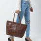 The Kim Tote Bag- Dark Brown