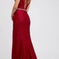 Juliet 237 Strappy-Back Long Prom Dress with Slit