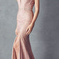 Juliet 237 Strappy-Back Long Prom Dress with Slit