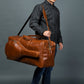 Buffalo Leather Tennis Duffle Bag
