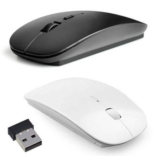 Ratón Óptico Inalámbrico USB de 2.4 GHz con Receptor para Computadora PC Portátil