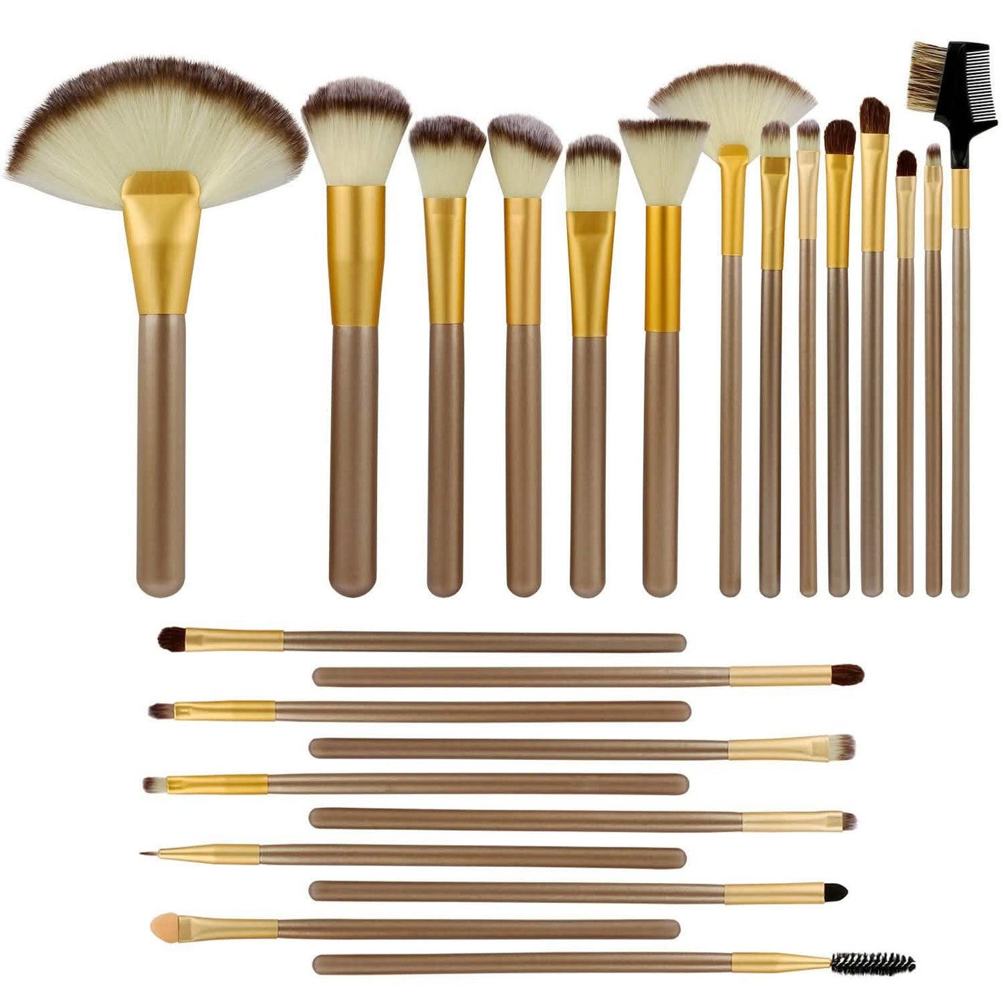 Juego de 24 piezas: Brochas de maquillaje