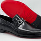 C Collection Leather Loafer - Black