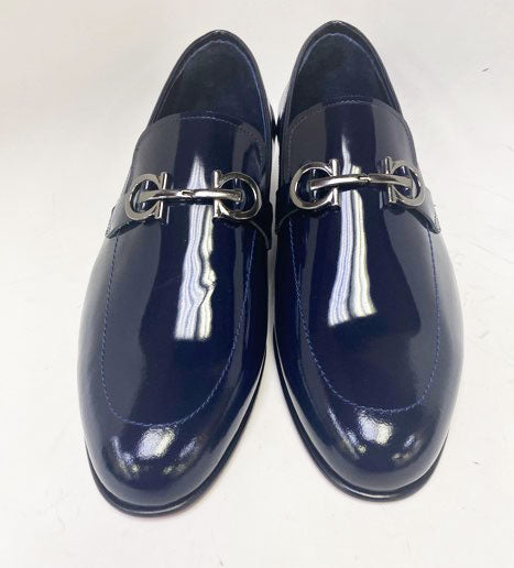 C Collection Patent Leather Loafer - Navy