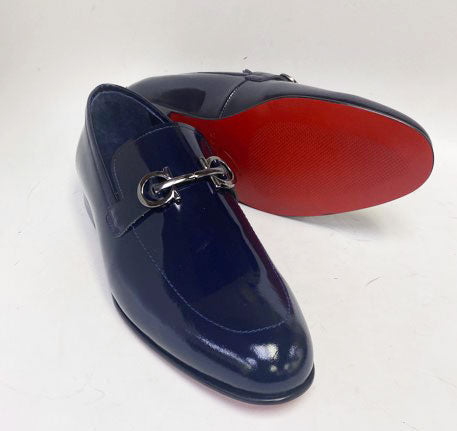 C Collection Patent Leather Loafer - Navy