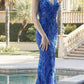 Juliet 2411 Long Sequin Lace Embellishments Fitted Prom Gown