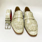 C Collection Crocodile Leather Loafer - Beige