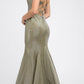 Juliet 242 Metallic Mermaid Long Prom Dress Lace-Up Back