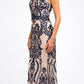 Juliet 243 Sequins Long Evening Dress Cut-Out Back