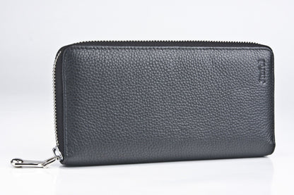 Men's First Layer Cowhide Leather Zipper Men's Handbags