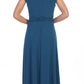 LIQUIDACIÓN - Vestido largo de línea A con mangas casquillo rojo Celavie 2466L (Talla 2XL)