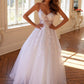 Juliet JT2482SW Floor Length A-Line Lace/Tulle Wedding Ball Gown