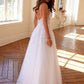 Juliet JT2482SW Floor Length A-Line Lace/Tulle Wedding Ball Gown
