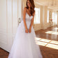 Juliet JT2482SW Floor Length A-Line Lace/Tulle Wedding Ball Gown