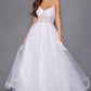 Juliet JT2482SW Floor Length A-Line Lace/Tulle Wedding Ball Gown