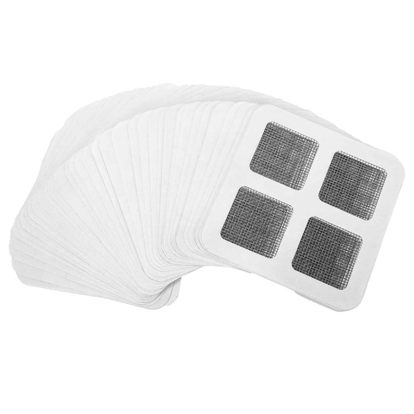 Paquete de 25: Adhesivo desechable para desagüe de suelo de 10 x 10 cm, colector de pelo