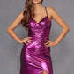 Juliet JT2502A Dress Long Halter Neck Fitted Metallic Gown