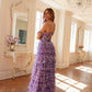 Vestido de fiesta Juliet JT2508A con escote corazón y ojo de cerradura y falda con volantes escalonados