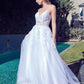 Juliet JT2482SW Floor Length A-Line Lace/Tulle Wedding Ball Gown