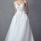 Juliet JT2482SW Floor Length A-Line Lace/Tulle Wedding Ball Gown