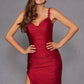 Vestido de noche largo con tirantes florales, ajustado y abertura lateral Juliet JT2518i