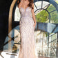 Juliet JT2525L Vestido de Noche de Lujo de Alta Gama sin Tirantes y Ajustado