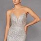 Juliet JT2525L Vestido de Noche de Lujo de Alta Gama sin Tirantes y Ajustado