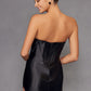 Juliet JT2527L Vestido largo sin tirantes, escote corazón, de satén