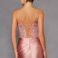 Juliet JT2531K Fitted Bodice Long Satin Sweetheart Prom Gown