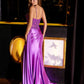 Juliet JT2535K Long Fitted Boned Corset Sweetheart Neck Side Slit Gown