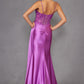 Juliet JT2535K Long Fitted Boned Corset Sweetheart Neck Side Slit Gown