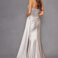 Juliet JT2535K Long Fitted Boned Corset Sweetheart Neck Side Slit Gown
