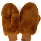 C.C Women's Faux Fur Pop Top Mittens Gloves Shepherd Lining