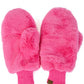 C.C Women's Faux Fur Pop Top Mittens Gloves Shepherd Lining