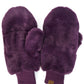 C.C Women's Faux Fur Pop Top Mittens Gloves Shepherd Lining