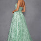 Juliet JT2547S Strapless Sweetheart A-Line Mint Gown