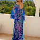 Juliet JT2564U Long Sleeve Cold Shoulder Fitted Sequin Gown