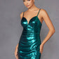 Juliet JT2567U Metallic Fitted Evening Gown