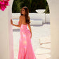 Juliet JT2579H Strapless Sweetheart Iridescent Prom Gown