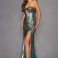 Juliet JT2579H Strapless Sweetheart Iridescent Prom Gown