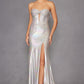 Juliet JT2579H Strapless Sweetheart Iridescent Prom Gown
